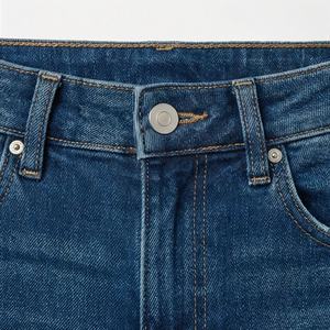 Jeans skinny en coton pour femmes, couleur personnalisée, taille haute, extensible, respirant, style streetwear, denim, service OEM, 2025 - Product Image 4