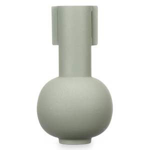 Florero de metal de hierro hecho a mano de estilo vintage de moda con texturas decorativas ideal para una decoración y arreglos elegantes del hogar - Product Image 1