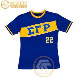Camiseta de algodón de alta calidad Sigma Gamma Rho para mujer, ropa de hermandad personalizable, transpirable, Medio Verano, eventos griegos - Product Image 5