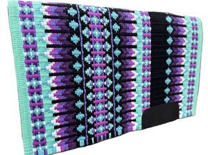 Selle de protection pour cheval de qualité supérieure, personnalisable, pour spectacle western, tissée à la main en laine de Nouvelle-Zélande, hautement respirante et absorbant l'humidité - Product Image 3