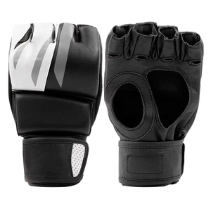 Guantes de Boxeo Profesionales MMA, Medios Dedos, Cuero PU, Gruesos, Transpirables, Correa de Muñeca Ajustable para Niños, Adultos, Hombres y Mujeres - Product Image 5