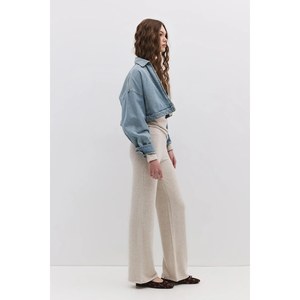 Pantalon décontracté à jambes larges 100% coton Coupe classique - Product Image 2