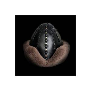 Anatolia Ertugrul Gazi Cuir Véritable Börk Noir - Product Image 1