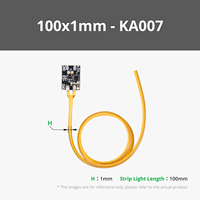 Bande lumineuse LED jaune COB avec matériau en silicone et alimentation 5V DC type ESP32