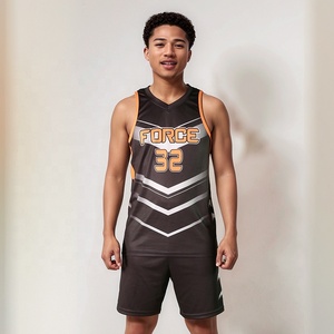 Maillot de basket-ball d'été personnalisé de haute qualité, respirant, grande taille, antibactérien, impression numérique, 100% polyester, sans manches - Product Image 5