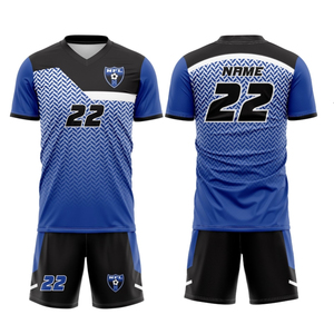 Maillots de football personnalisés en polyester léger, respirant, extensible dans quatre directions, à séchage rapide, pour hommes et femmes, ensembles d'uniformes de sport - Product Image 5