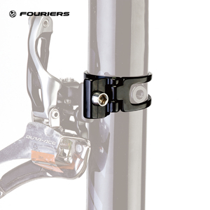 อะไหล่จักรยานคุณภาพสูง FOURIERS ตัวล็อคเกียร์หน้าแบบพันรอบ ทำจากอลูมิเนียมอัลลอยด์ ขนาด 28.6 มม./31.8 มม./34.9 มม. พร้อมตัวปรับละเอียด - Product Image 2