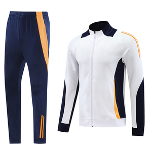Ensembles de vêtements de sport taille européenne à fermeture éclair complète bon marché d'usine sweat-shirt et jogging en coton et polyester pour hommes ensemble de survêtement - Product Image 1