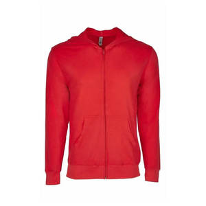 <b>Red</b> Bella Canvas Embroidered <b>Hoodie</b> Ladies Full Zip up <b>Hoodie</b> Personalized Custom Zipper French Terry Full-Zip <b>Hoodie</b> - Product Image 1