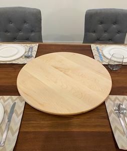 Bandeja de Servir Redonda de Madera Rústica Vintage - Bandeja Decorativa de Madera para Decoración del Hogar - Product Image 5