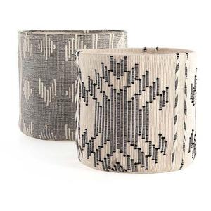 Dernier panier de rangement tissé à la main Style bohème panier de rangement pliable tissé à la main tissé naturel fabricant d'usine ITHL - Product Image 2