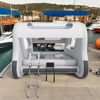 Bateau électrique gonflable avec plate-forme de PVC, moteur sans brosse silencieux et accélérateur réglable