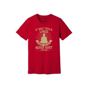 T-shirt 100% coton avec impression de thèmes de bouddha Style décontracté 12 options de couleur 160-180 Placement de conception personnalisable GSM lourd - Product Image 6