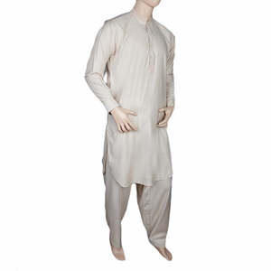 <b>Fancy</b> Shalwar <b>Suit</b> For Men - Fawn - Product Image 1