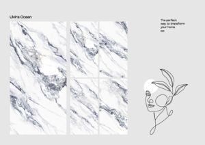 ANNEXY 600x1200mm Statuario Azulejos de porcelana Venta al por mayor Suelos de aspecto de mármol Antibacteriano para acentuación de habitación Diseño gráfico - Product Image 2