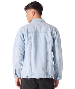 Veste en jean d'hiver pour homme, 100% coton, coupe-vent, avec doublure en coton, taille et couleur personnalisables - Product Image 2