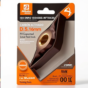 Inserto de Torneado Indexable con Recubrimiento PVD ISO DNMG 150408E-NFT8430 D.5,16mm, Paquete de 10 para Herramientas de Torneado de Metal - Product Image 2