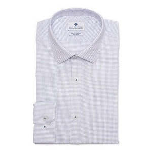 Camicia Elegante da Uomo Ryan Seacrest Distinction, Slim Fit, in Popeline Stampato, Taglia 15X34X35, Bianca, Antipiega, in Morbido Cotone - Product Image 3