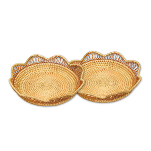 ถาดหวายสำหรับผลิตภัณฑ์ชั้นนำ: วิธีที่เป็นธรรมชาติและสง่างามในการเสิร์ฟอาหารจัดแสดงของตกแต่งหรือจัดระเบียบสิ่งของจำเป็นของคุณ - Product Image 1