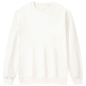 OEM Pull 100% coton imprimé sur mesure vierge Sweat-shirt uni unisexe à col rond en polaire épaisse pour hommes - Product Image 6