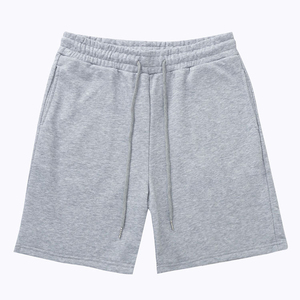 Shorts de sport unisexes pour femmes et hommes, 280 GSM, 100% coton, couleur unie, pour l'extérieur, la salle de sport, le jogging, avec poches, 2026 - Product Image 2