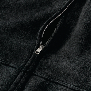 Sudaderas con cremallera de efecto Vintage para hombre de alta calidad personalizadas Sudadera con capucha personalizada para hombre sin cordón con impresión de soplo - Product Image 4