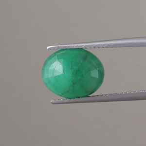 Esmeralda Natural Verde Certificada IGI, Venta al por Mayor, Suelta, 5 Quilates, Corte Ovalado 12.5x10mm, Premium, Ligera, 6mm, Panna, Encerada/Aceitada, Tercera Parte - Product Image 3