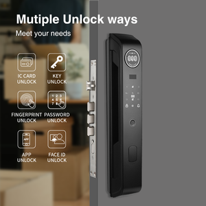 Serratura Intelligente NF5 3D con Riconoscimento Facciale, Vene Palmari e Impronte Digitali, Sblocco con Carta e Chiave, con Telecamera di Registrazione - Product Image 5