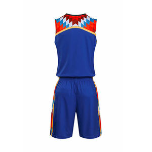 Nouvel uniforme de basket-ball d'équipe personnalisé conception personnalisée en gros bonne qualité séchage rapide 100% polyester ensembles d'uniformes de basket-ball - Product Image 2