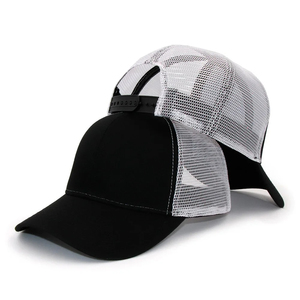 <b>Purple</b> 6-Panel Trucker Cap Mesh Fabric Unisex Adjustable Solid Color Casual Spring Summer Adult <b>Hat</b> - Product Image 2