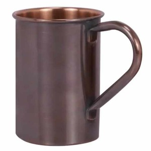 Tasses en verre en métal de la meilleure qualité de Drinkware de cuivre pur brun foncé antique avec le revêtement sûr de laque de nourriture - Product Image 2