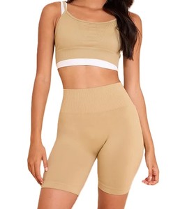 Vente en gros de vêtements de sport d'été pas cher Shorts pour femmes Nouvelle mode 2025 Shorts pour femmes Shorts de sport Slim Fit Couleur unie - Product Image 4