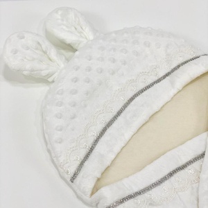 Moderno de lujo al por mayor de encargo de alta calidad suave 100% algodón plata Bebemekan bebé joya corona Swaddle saco de dormir recién nacido - Product Image 3