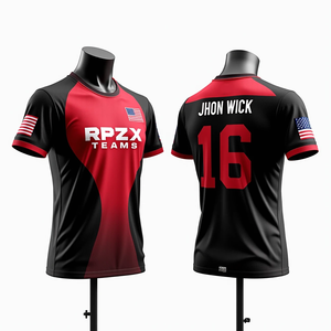 เสื้อเจอร์ซีย์ตกปลาซอฟต์บอลบาสเก็ตบอลสำหรับผู้ชายเสื้อกีฬาคอกลมตาข่ายระบายอากาศสำหรับทีม - Product Image 3