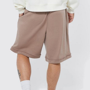 Customized Plus Size Men Sweat <b>Short</b> <b>Fleece</b> <b>Shorts</b> With Custom Logo Blank Long <b>Shorts</b> For Men - Product Image 2