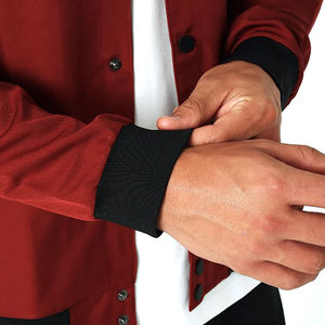 New Fast Shipments Winter Business Style Men's Latest One-Piece Thickened <b>Fleece</b>-Lined Bomber Jacket OEM Service Customized - Product Image 3