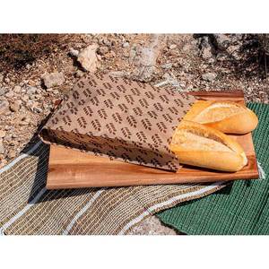Sacchetti per Alimenti in Carta Kraft 7x32cm con Stampa Espigas, 1000 Pezzi, B2B - Product Image 1