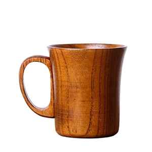 Tasse en bois rustique faite à la main avec texture naturelle pour les amateurs de café et de thé au prix de gros par CRAFT ZONE EXPORT - Product Image 4