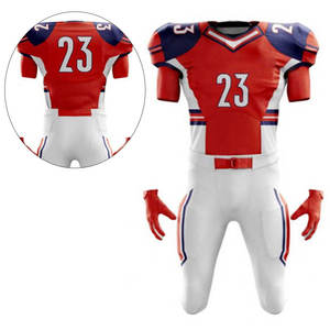 Uniforme de Fútbol Americano Acolchado y Transpirable de Talla Grande para Hombres, Mujeres y Adultos, Incluye Camiseta y Pantalones Cortos Personalizados de Secado Rápido - Product Image 3