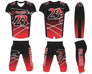 Custom Made Sublimation Printed Short Sleeve American <b>Football</b> Jersey High Quality 100% Polyester Anti-UV for Sale - Product Image 4