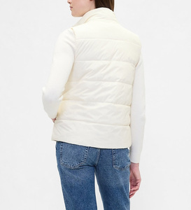 Chaleco acolchado de invierno para mujer, chaqueta ligera sin mangas acolchada, ropa informal cálida para exteriores - Product Image 3
