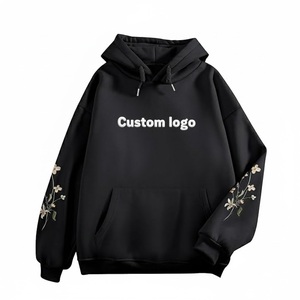 Nouveauté Pull à capuche pour femme en coton 100% avec broderie florale, sweat-shirt décontracté et chaud fabriqué au Bangladesh - Product Image 5