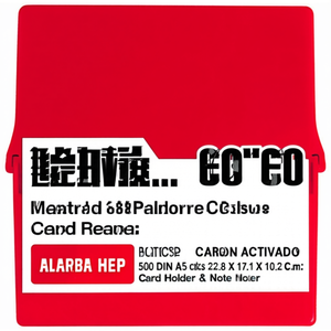 Red <b>Polystyrene</b> Card Holder for 500 DIN A5 Cards 22.8 X 17.1 X 10.2 Cm - Product Image 2