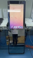Miroir de fitness intelligent 32 pouces avec écran tactile capacitif et affichage numérique