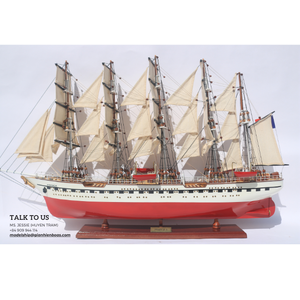 เรือไม้ขนาดเล็กคุณภาพสูงโมเดลฝรั่งเศส II แฮนด์เมดเวียดนาม GIA nhien Co. ป้ายติดผนังกล่องไม้งานฝีมือจากไม้ TS0093P-50 - Product Image 1