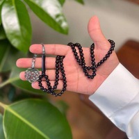 Tasbih de Resina Natural al por Mayor, Cuentas de Oración Islámicas, Rosario Musulmán Redondo, Tasbeeh, Calidad de Exportación, India