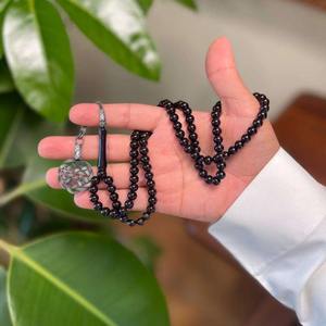 Vente en gros de tasbihs en résine naturelle, perles de prière islamiques, chapelet musulman rond, tasbeeh, qualité d'exportation, Inde - Product Image 2