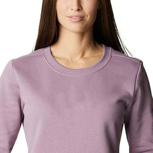 Nouvel arrivage de vêtements pour femmes respirants brodés avec logo personnalisé de couleur noire sweats à capuche grande taille sweats à col rond 360g - Product Image 4