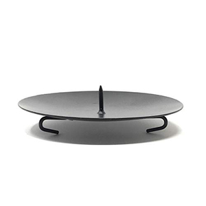 Antique <b>Grey</b> Iron Christmas Candle Holder - Product Image 6