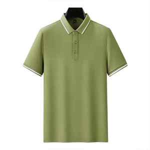 Polo pour homme OEM, tissu en coton doux, confortable, manches courtes, vêtement décontracté, coupe idéale pour le travail au bureau, les voyages et les activités de plein air - Product Image 3